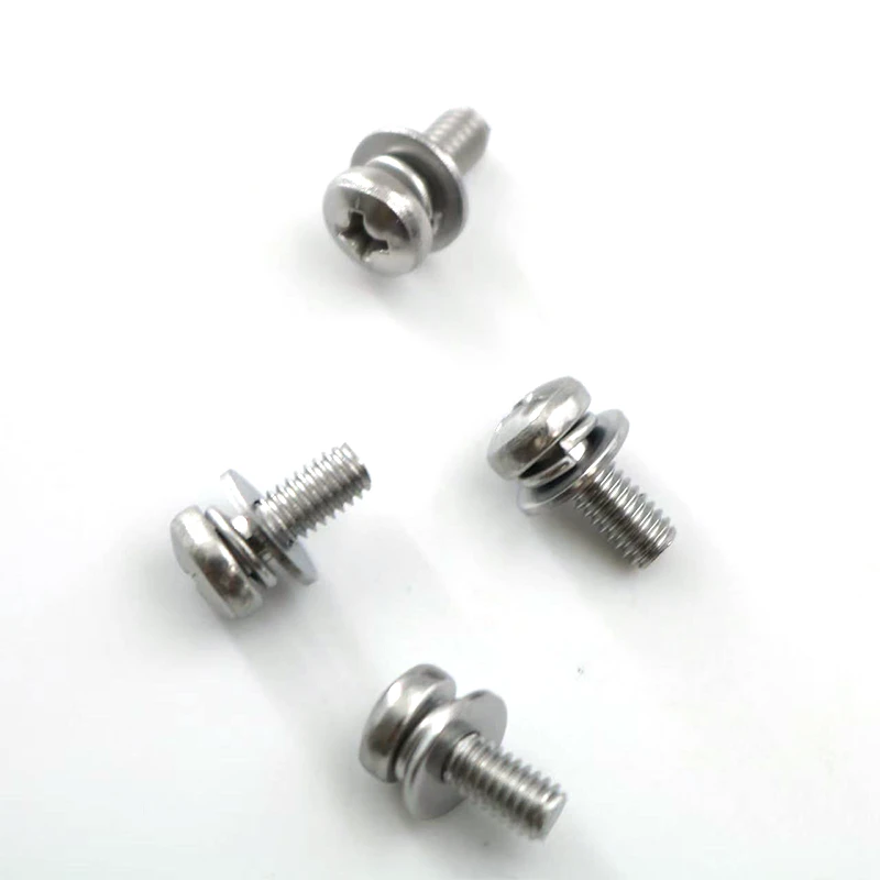metric screw and washer assembly