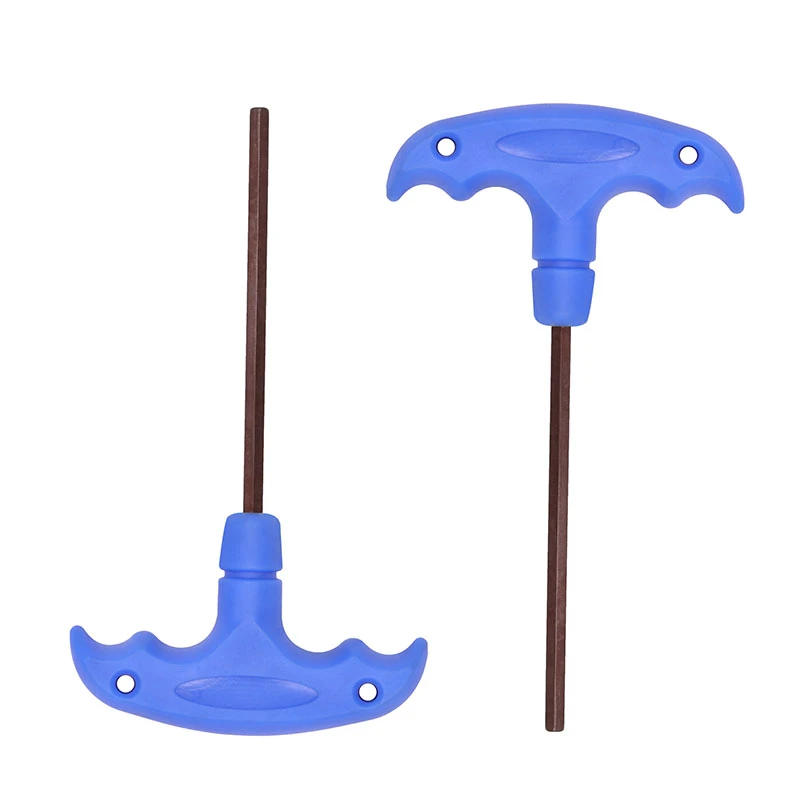 T-shape Plastic handle hex wrench 5